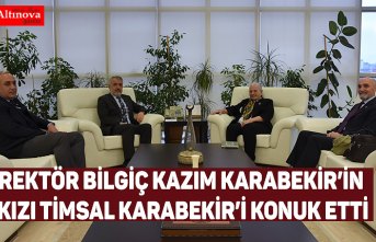 Rektör Bilgiç Kazım Karabekir’in Kızı Timsal Karabekir’i Konuk Etti
