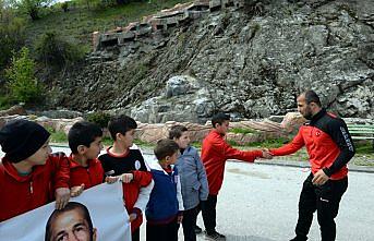 Şampiyon Mustafa Kaya memleketinde coşku ile karşılandı