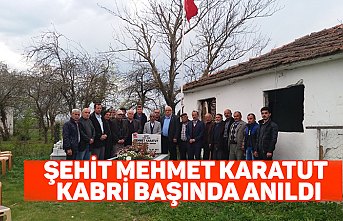 Şehit Mehmet Karatut, kabri başında anıldı 