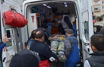 Sinop'ta elektrik akımına kapılan işçi yaralandı