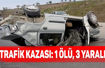 Trafik kazası: 1 ölü, 3 yaralı