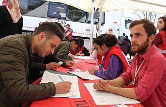 Ünye'de kan bağışına destek