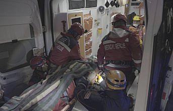 Yerin 850 metre altında kurtarma tatbikatı