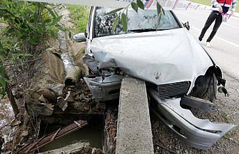 Amasya'da otomobil su kanalına çarptı: 1 ölü