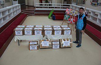 Ana okulu öğrencileri yardım kolisi hazırladı