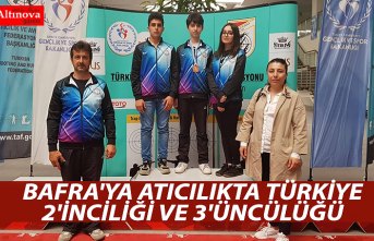 BAFRA'YA ATICILIKTA TÜRKİYE 2'İNCİLİĞİ VE 3'ÜNCÜLÜĞÜ