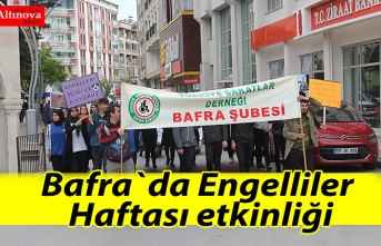 Bafra`da Engelliler Haftası etkinliği