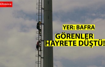 BAFRA`DA GÖRENLER HAYRETE DÜŞTÜ