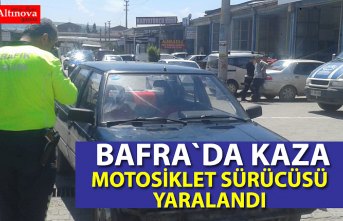 Bafra`da kaza: 1 yaralı
