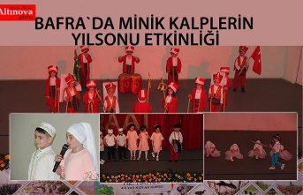 Bafra`da minik kalplerin yılsonu etkinliği