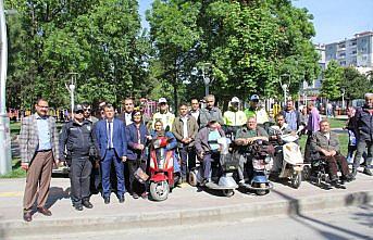 Bafra'da, yaya ve trafik kurallarını uygulama etkinliği