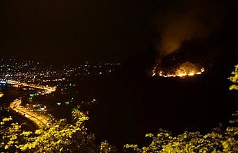 Giresun'da örtü yangını