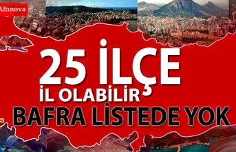 İl olabilecek 25 İlçe