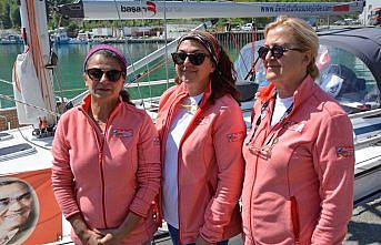 Karadeniz'de 3 kadın denizci