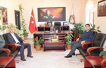 Kaymakam Yenidünya'dan veda ziyareti