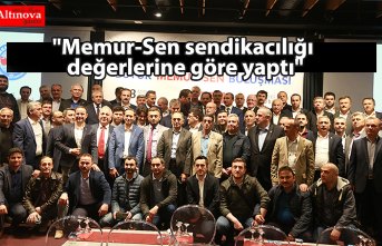 "Memur-Sen sendikacılığı değerlerine göre yaptı"