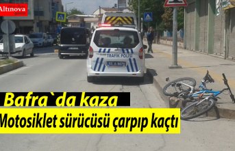 Motosiklet sürücüsü çarpıp kaçtı