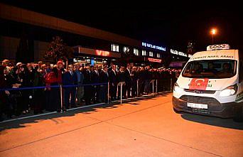 Şehidin cenazesi Trabzon'a getirildi