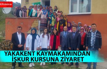YAKAKENT KAYMAKAMINDAN İŞKUR KURSUNA ZİYARET