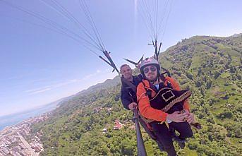 Yamaç paraşütü yaparken tulum çaldı
