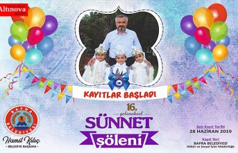 16. SÜNNET ŞÖLENİ BAŞVURULARI BAŞLADI