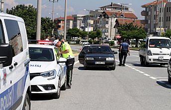 Akçakoca'da havadan trafik denetimi