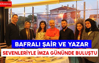 BAFRALI ŞAİR ve YAZAR SEVENLERİYLE İMZA GÜNÜNDE BULUŞTU