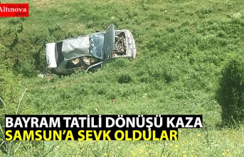 Bayram tatili dönüşü kaza: 7 yaralı