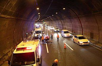 Bolu Dağı Tüneli'nde trafik kazası tatbikatı
