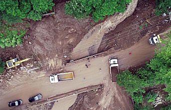 Düzce'deki sel bölgesi havadan görüntülendi