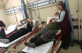 Giresun'da kamyonet devrildi: 10 yaralı