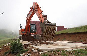 Gümüşhane yaylalarındaki kaçak yapılaşmaya müdahale