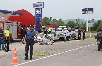 GÜNCELLEME - Kastamonu'da hafif ticari araçla otomobil çarpıştı: 7 yaralı