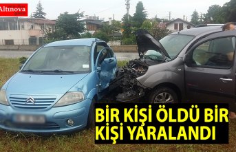 Hafif ticari araçla otomobil çarpıştı: 1 ölü, 1 yaralı