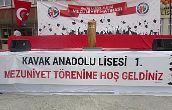 Kavak Anadolu Lisesinde mezuniyet töreni