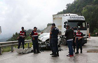 Mudurnu'da trafik kazası: 1 yaralı
