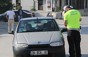 Mudurnu'da trafik ve asayiş uygulaması