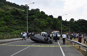 Ordu'da takla atan otomobilin sürücüsü öldü