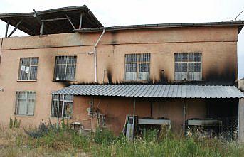 Samsun'da soğuk hava deposunda yangın