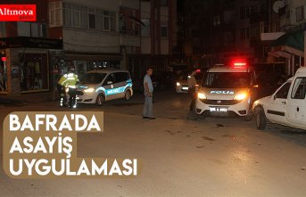  Bafra'da asayiş uygulaması
