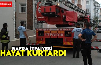 BAFRA İTFAİYESİ HAYAT KURTARDI