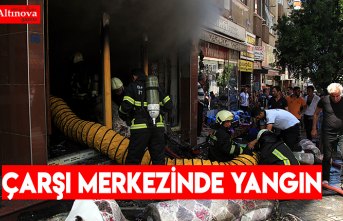 Çarşı merkezinde yangın