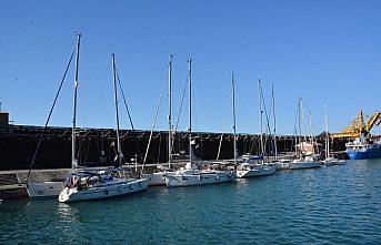 DADD Karadeniz Yat Rallisi'ne katılan yatlar İnebolu'da