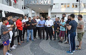 Havzalı pehlivanlar dualar ile yolcu edildi