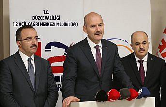 İçişleri Bakanı Soylu, kendilerine, Düzce'deki su baskını ve toprak kaymasıyla ilgili 4'ü çocuk 7 vatandaşın kayıp olduğu ihbarının geldiğini bildirdi