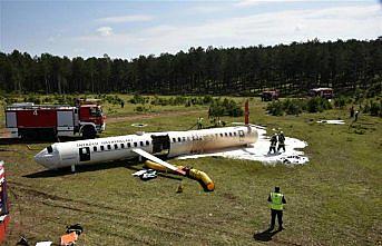 Kastamonu Havalimanı'nda uçak kazası tatbikatı