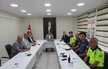 Merzifon'da trafik değerlendirme toplantısı