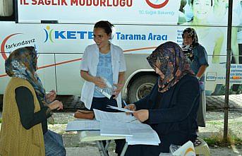 Mobil kanser tarama aracı Hanönü ilçesinde