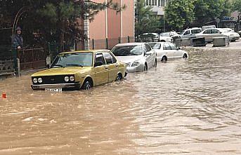 Safranbolu'da şiddetli sağanak etkili oldu