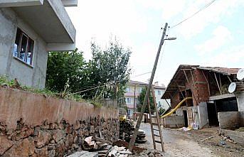 Tokat'ta dolu ve kuvvetli rüzgar